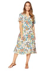 Robe été mi-longue manches courtes 350452