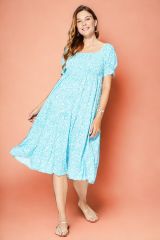 Robe été mi-longue manches courtes 352194