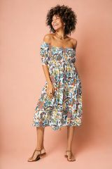 Robe été mi-longue manches courtes 352195