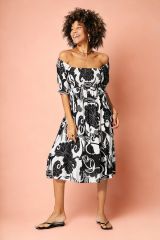 Robe été mi-longue manches courtes 352210