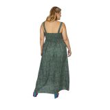 Robe grande taille bleue bohème pour femme Sanny