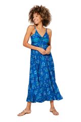 Robe longue à belles fleurs chic bohème Aracely