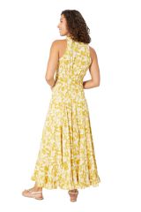 Robe longue à belles fleurs chic tendance été Albina