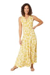 Robe longue à belles fleurs chic tendance été Albina