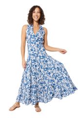 Robe longue à belles fleurs chic tendance été Alcaeus