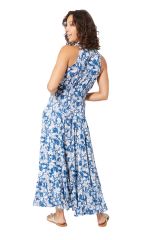 Robe longue à belles fleurs chic tendance été Alcaeus