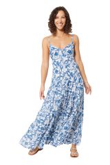 Robe longue à belles fleurs chic tendance été Alec