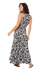 Robe longue à belles fleurs chic tendance été Alenka