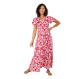 Robe longue à belles fleurs chic tendance été Alex 347311