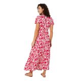 Robe longue à belles fleurs chic tendance été Alex 347312