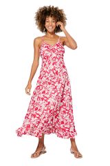 Robe longue à belles fleurs chic tendance été Alexia