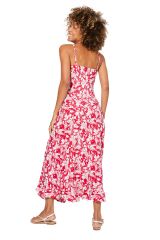 Robe longue à belles fleurs chic tendance été Alexia