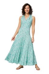 Robe longue à fines fleurs chic bohème Alby