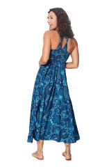 Robe longue bleue à dos nageur Nohela 337038