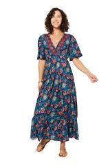 Robe longue de cérémonie à fleurs bohème Arseni