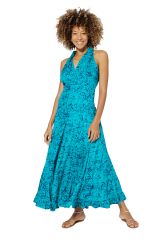 Robe longue délavé bleu tendance Andreea