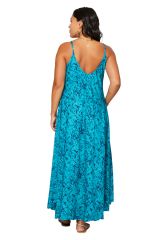 Robe longue délavé bleu tendance Anfisa