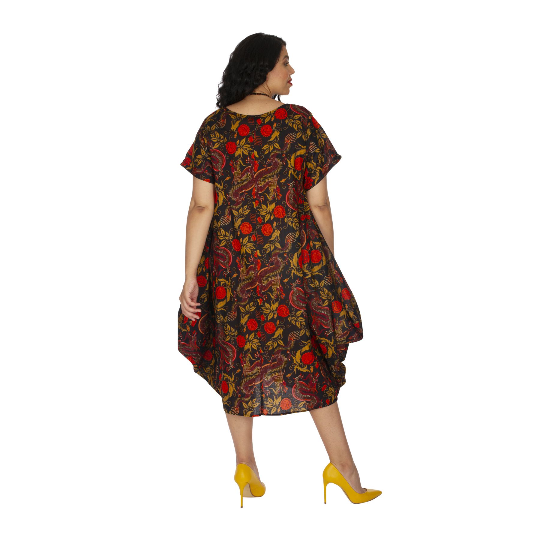 robe longue été grande taille imprimée originale Sarandou