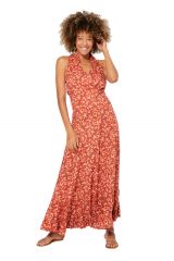 Robe longue fines fleurs boho chic Alessa