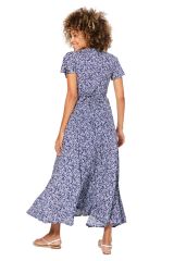 Robe longue fines fleurs boho chic Aletha