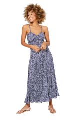 Robe longue fines fleurs boho chic Alexy