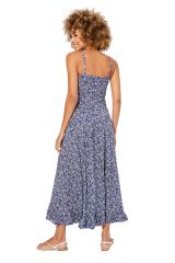 Robe longue fines fleurs boho chic Alexy