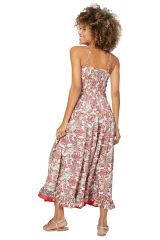 Robe longue floral exotic de mariage Angus