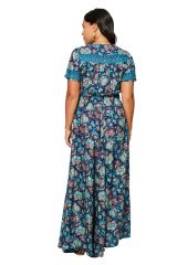 Robe longue floral multicolor chic original Anneliese