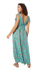 Robe longue imprimé coloré et tendance floral Arnaude