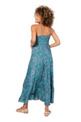 Robe longue motif indien chic d\'été Aquila