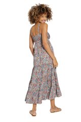 Robe longue motifs cachemire été boho Angelika