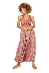 Robe longue multicolor floral chic  Arleen