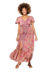 Robe longue multicolor floral chic  Asaph