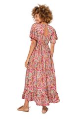 Robe longue multicolor floral chic  Ashton