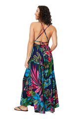 Robe longue tendance et coloré été Edina