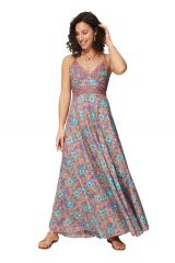 Robe longue tendance et coloré été Edite