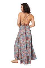 Robe longue tendance et coloré été Edite