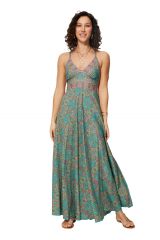 Robe longue tendance et coloré été Édith