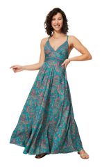 Robe longue tendance et coloré été Edith