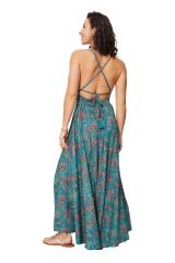 Robe longue tendance et coloré été Edith