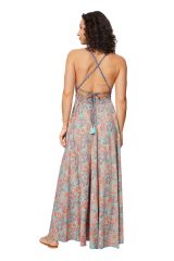 Robe longue tendance et coloré été Edmé