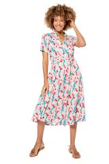 Robe mi-longue cérémonie mariage fleurs frais Algernon