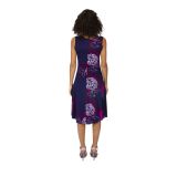 Robe mi-longue d\'été pour femme col en V et ample Lorana