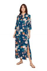 Robe mi-longue floral et bohème Aline