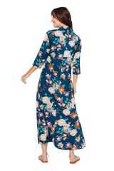 Robe mi-longue floral et bohème Aline