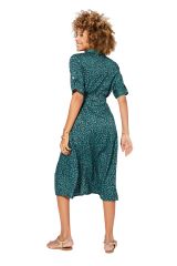 Robe mi-longue glamour chic bleueté et original Ashley